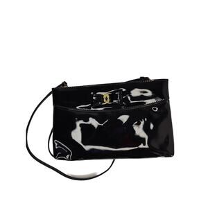 Black Vintage patent leather Bow Bag